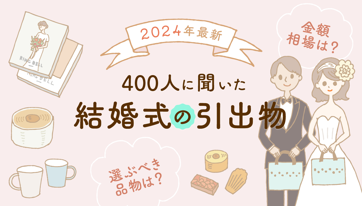 画像：ギフトコンシェルジュ／「2024年400人に聞いた結婚式の引出物」タイトル画像